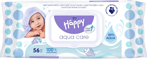 Happy Aqua Care drėgnos servetėlės