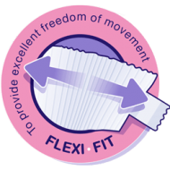 "Flexi Fit" sistema ("Early Care" ir "360 Comfort" sistemos sauskelnėse)